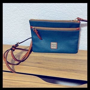 Dooney & Bourke Pebble Leather Patsy Crossbody
Handbag in Midnight Blue